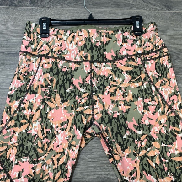 Sweaty Betty Power Pocket 7/8 Leggings Pink Green Floral Print 2XL XXL - Picture 2 of 12